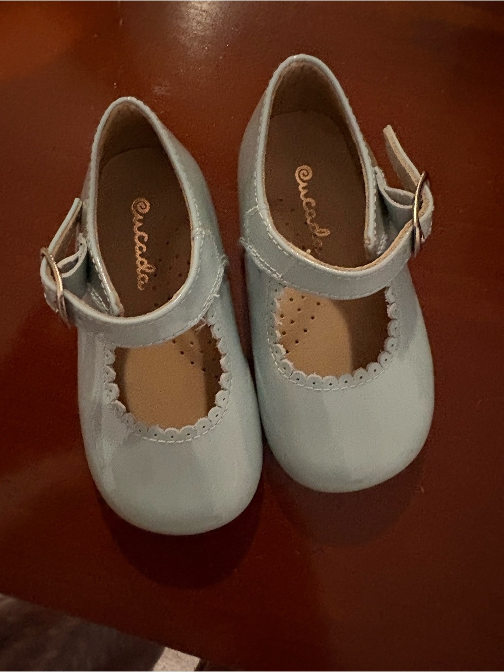 Baby Girls Light Blue Mary Jane Shoes